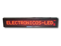 display led monocolor una línea de 5 cm. de altura